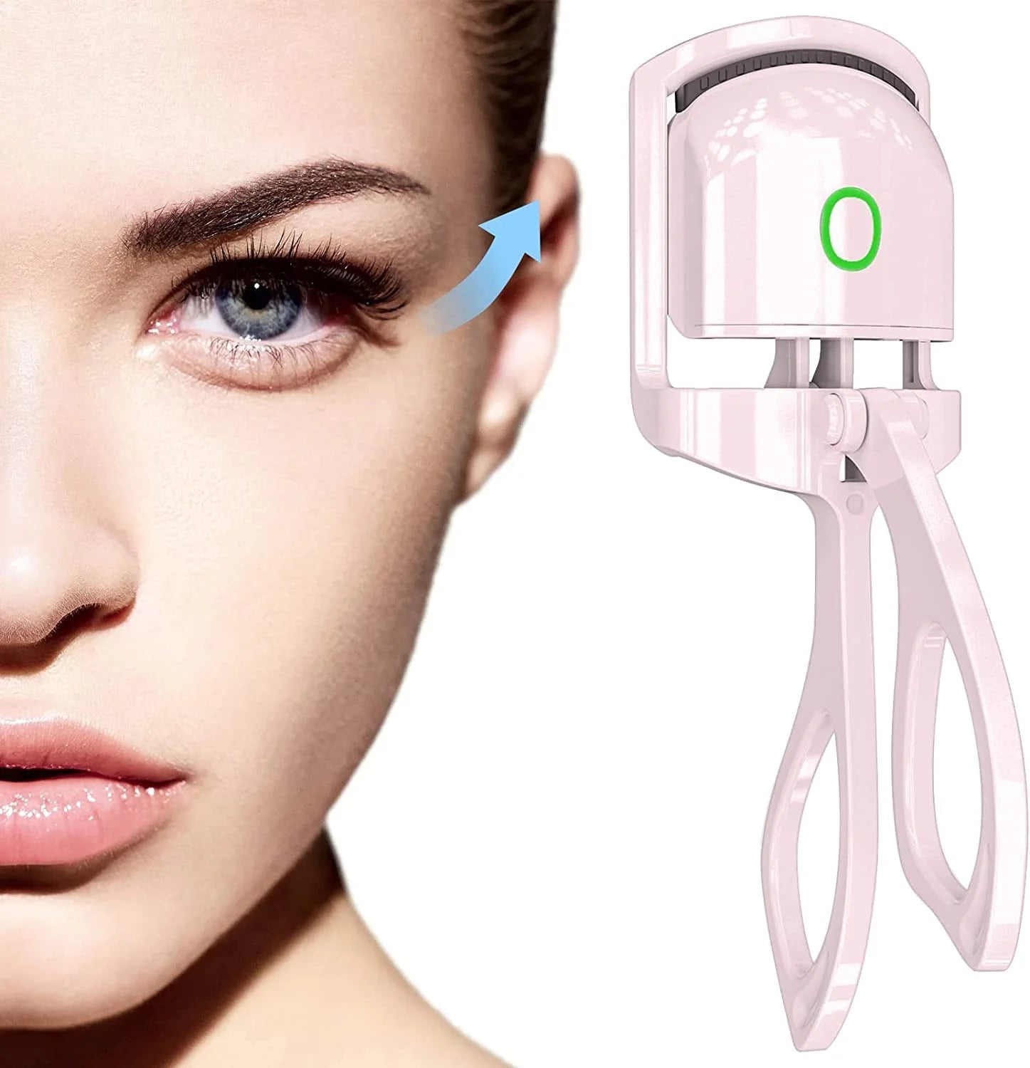 Ultraglow Electric Eyelash Curler: Long-Lasting Curl for Perfectly Defined Lashes - Professional Makeup Essential Kit