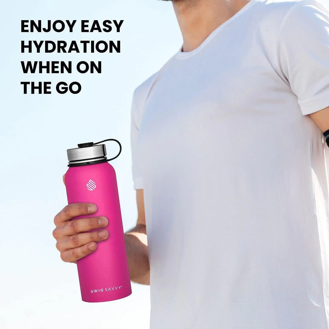 32oz Premium Stainless Steel Sports Water Bottle with Insulation