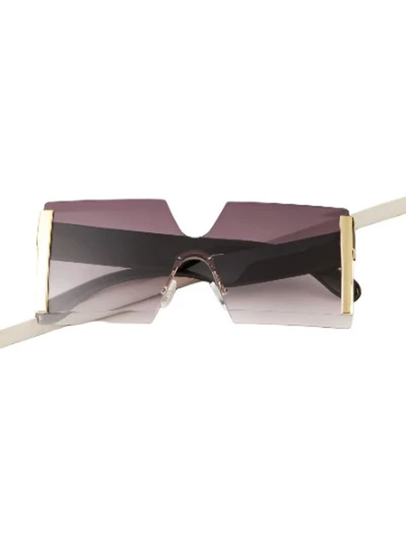 Lux Rimless Square Frame Sunglasses: Stylish and Modern UV Protection Eyewear