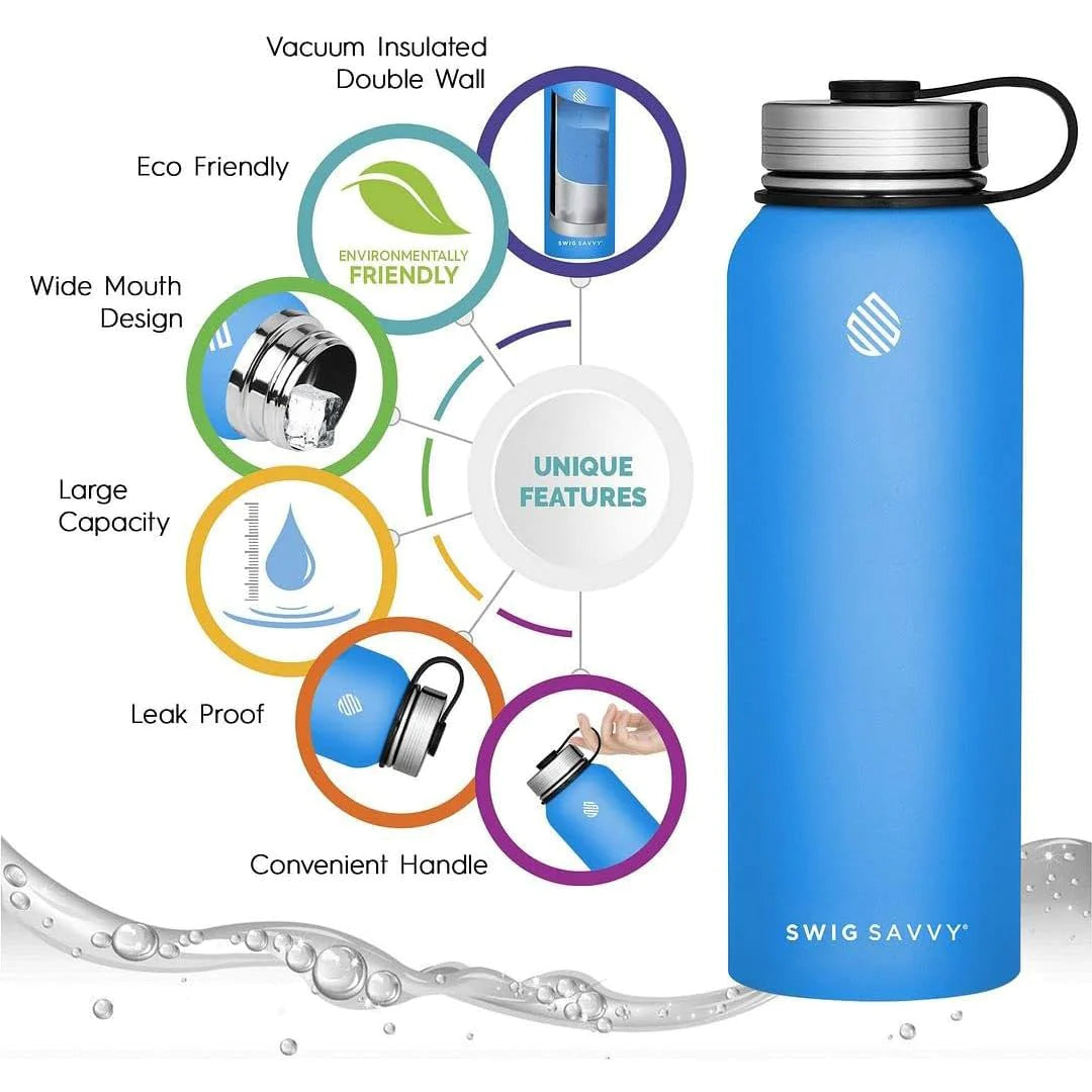 32oz Premium Stainless Steel Sports Water Bottle with Insulation