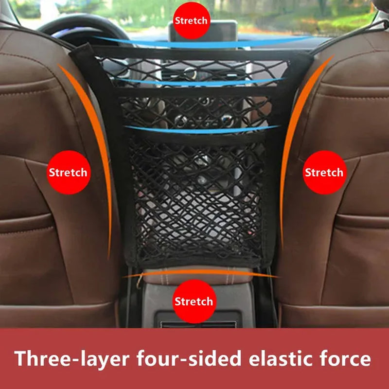 Pet Car Safety Elastic Fence: Travel Isolation Net & Anti-Collision Mesh Barrier for Dogs and Children