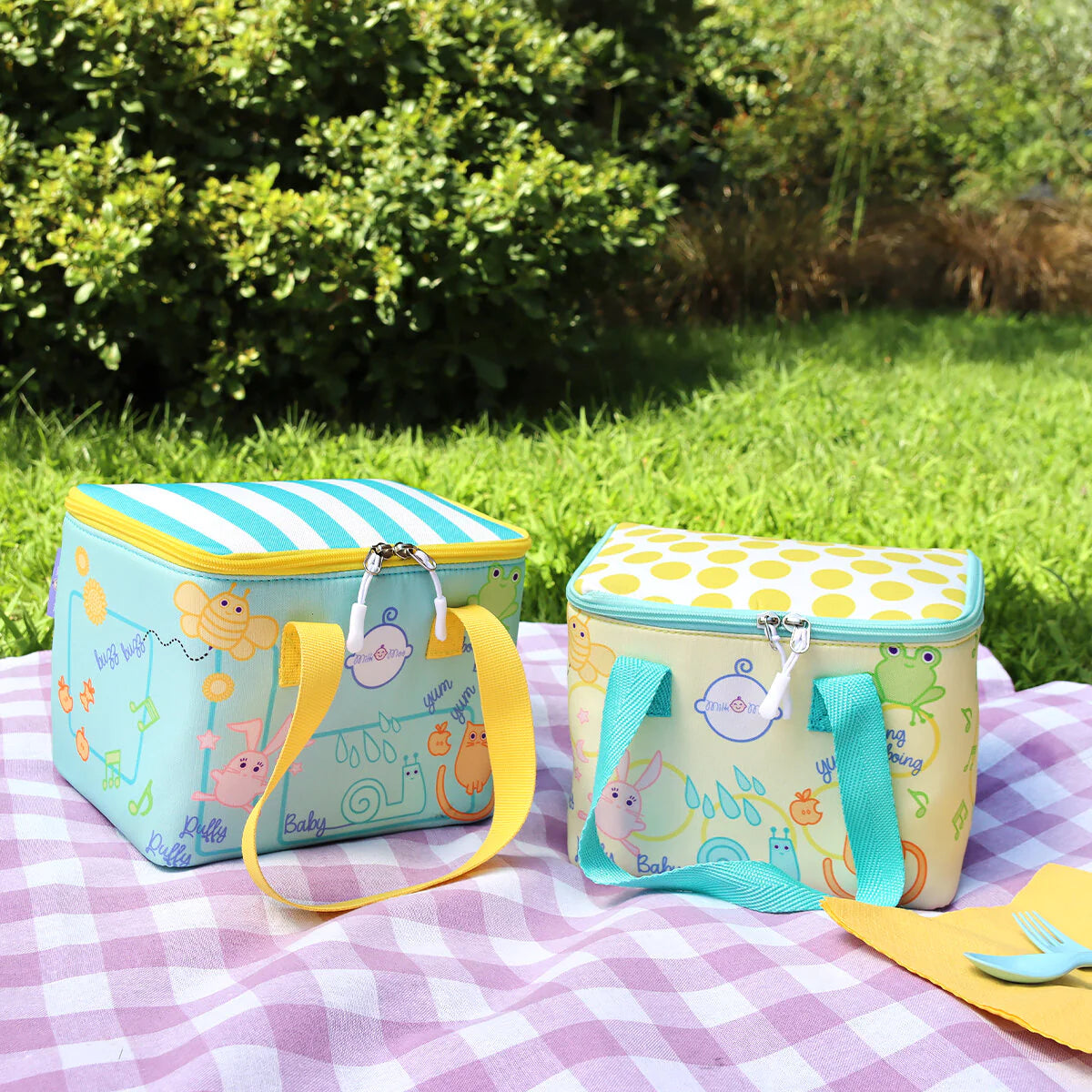 Milk&Moo Insulated Kids Lunch Box - Yellow: Keep Meals Fresh & Fun