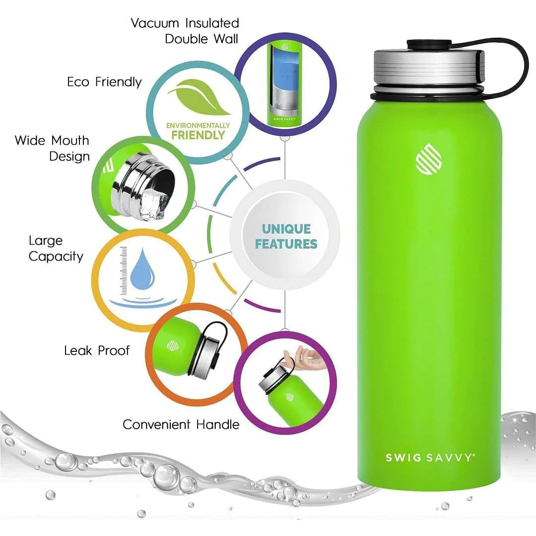 32oz Premium Stainless Steel Sports Water Bottle with Insulation