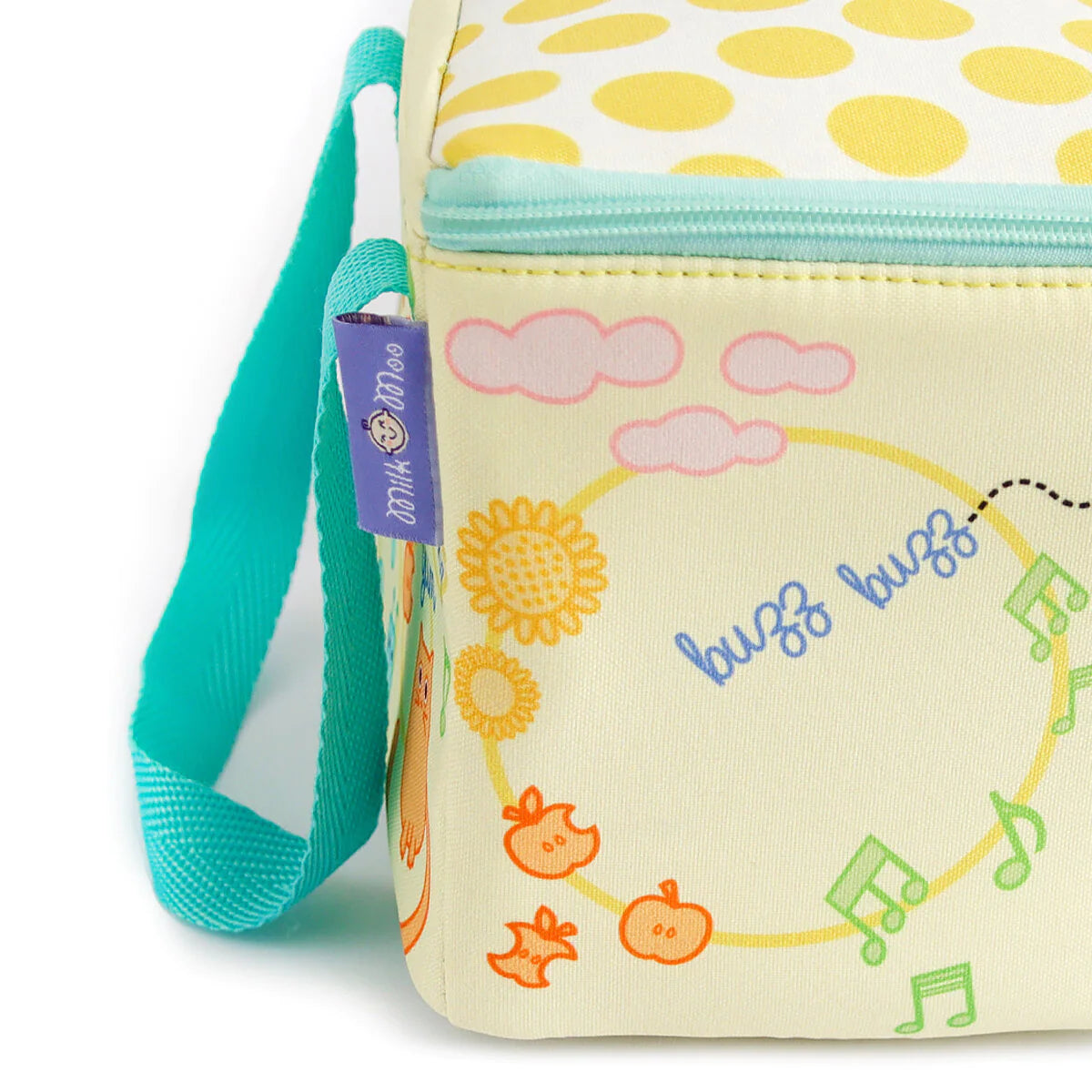 Milk&Moo Insulated Kids Lunch Box - Yellow: Keep Meals Fresh & Fun