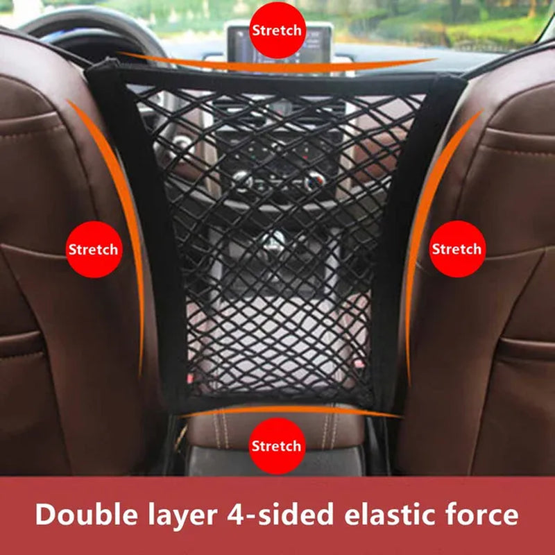 Pet Car Safety Elastic Fence: Travel Isolation Net & Anti-Collision Mesh Barrier for Dogs and Children