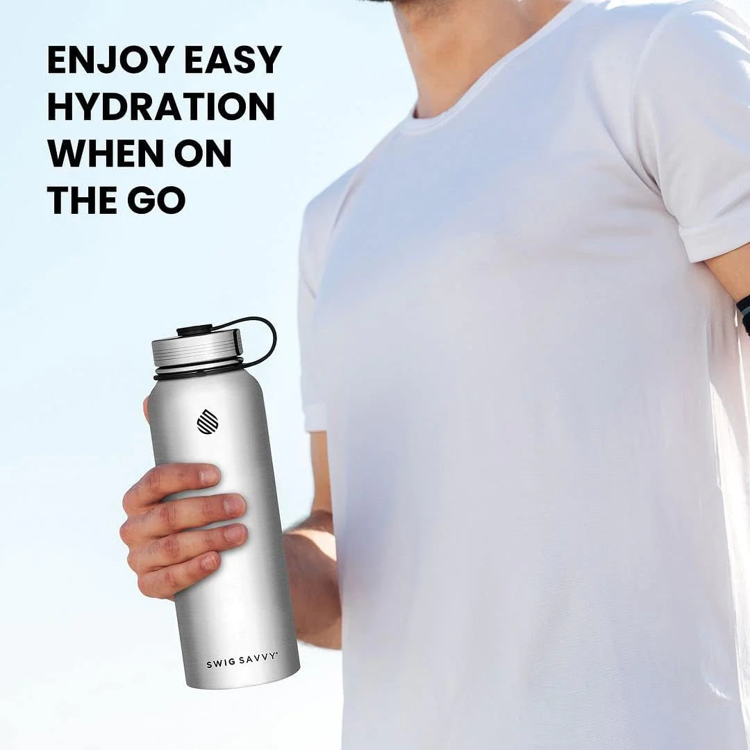 32oz Premium Stainless Steel Sports Water Bottle with Insulation