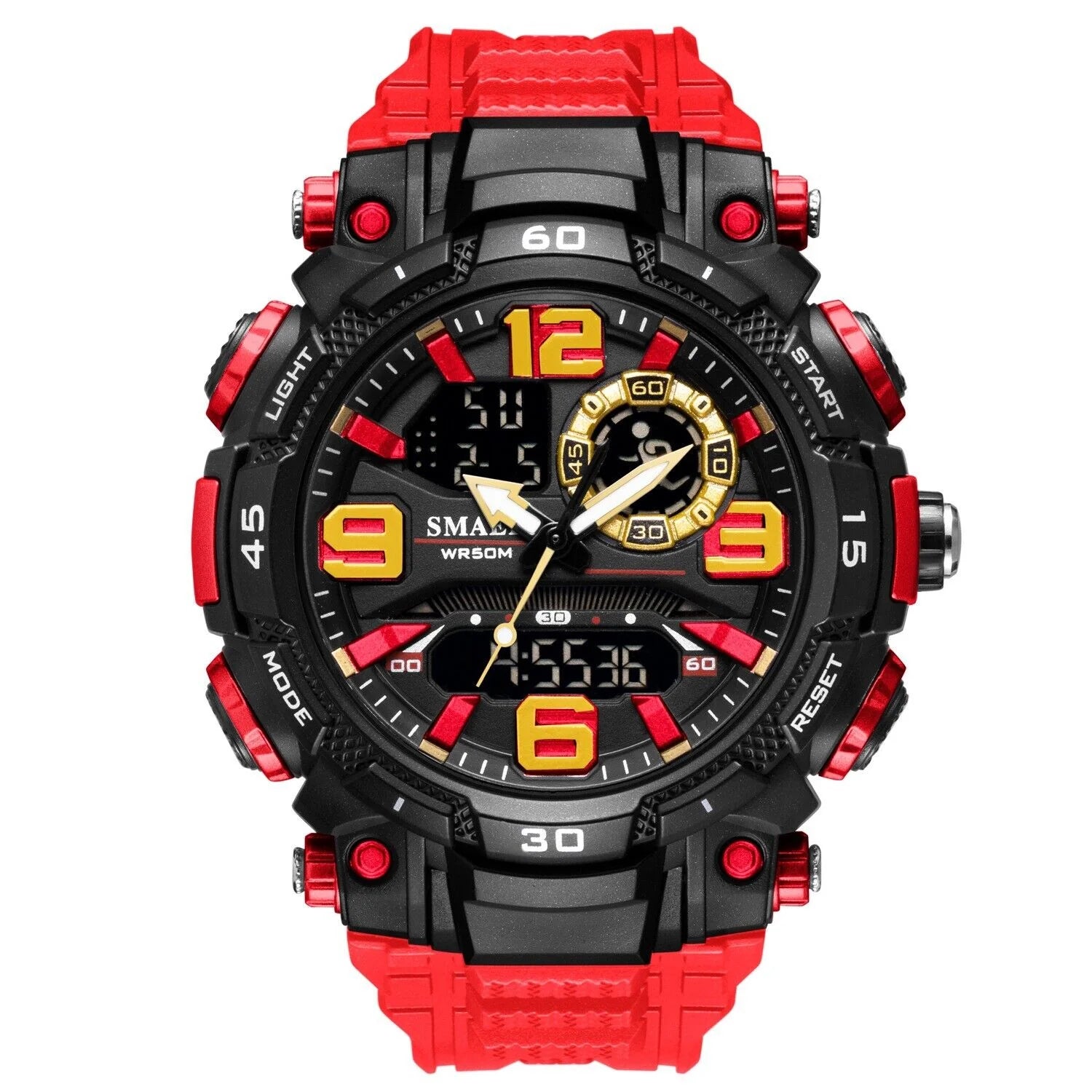 Military Men's Watch - Fashion Sport Outdoor G Wristwatch with Digital Stopwatch Functionality