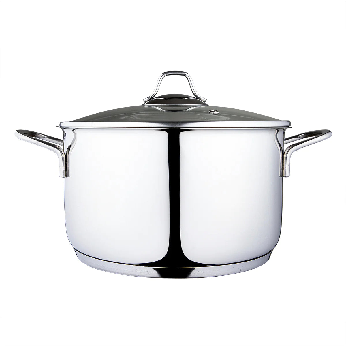 Serenk Stainless Steel Stock Pot: Modernist Elegance in 9.45 Inches