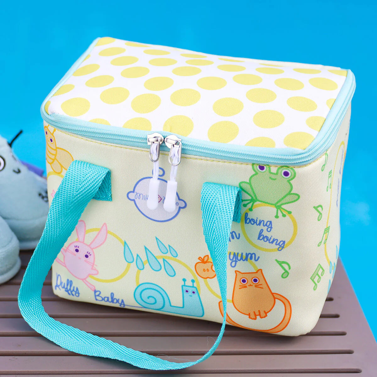 Milk&Moo Insulated Kids Lunch Box - Yellow: Keep Meals Fresh & Fun