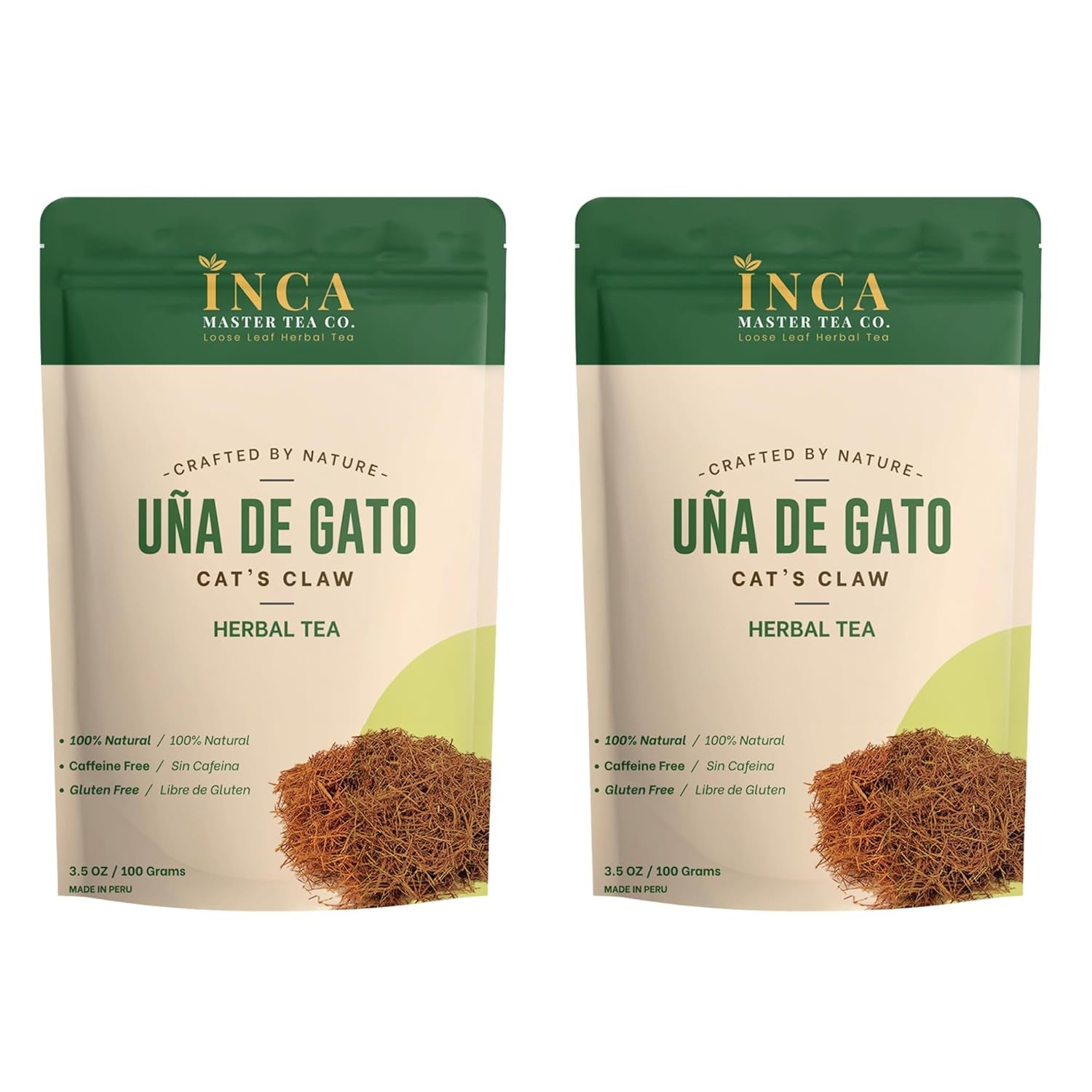 Una de Gato (Cat's Claw) Loose Herbal Bark Tea, Natural Catclaw from Peru, 100g (3.5 oz)