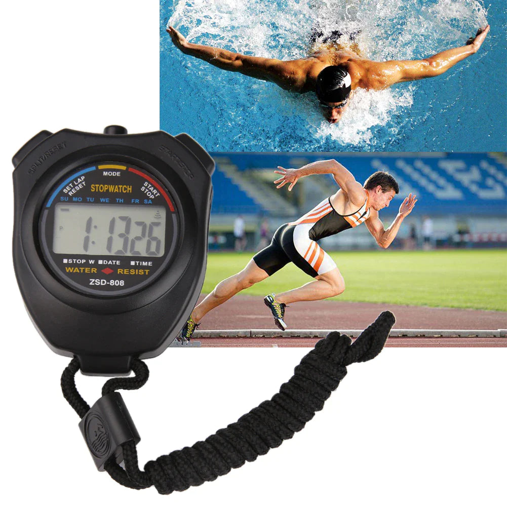 Digital Sports Stopwatch Set with Timer and Odometer