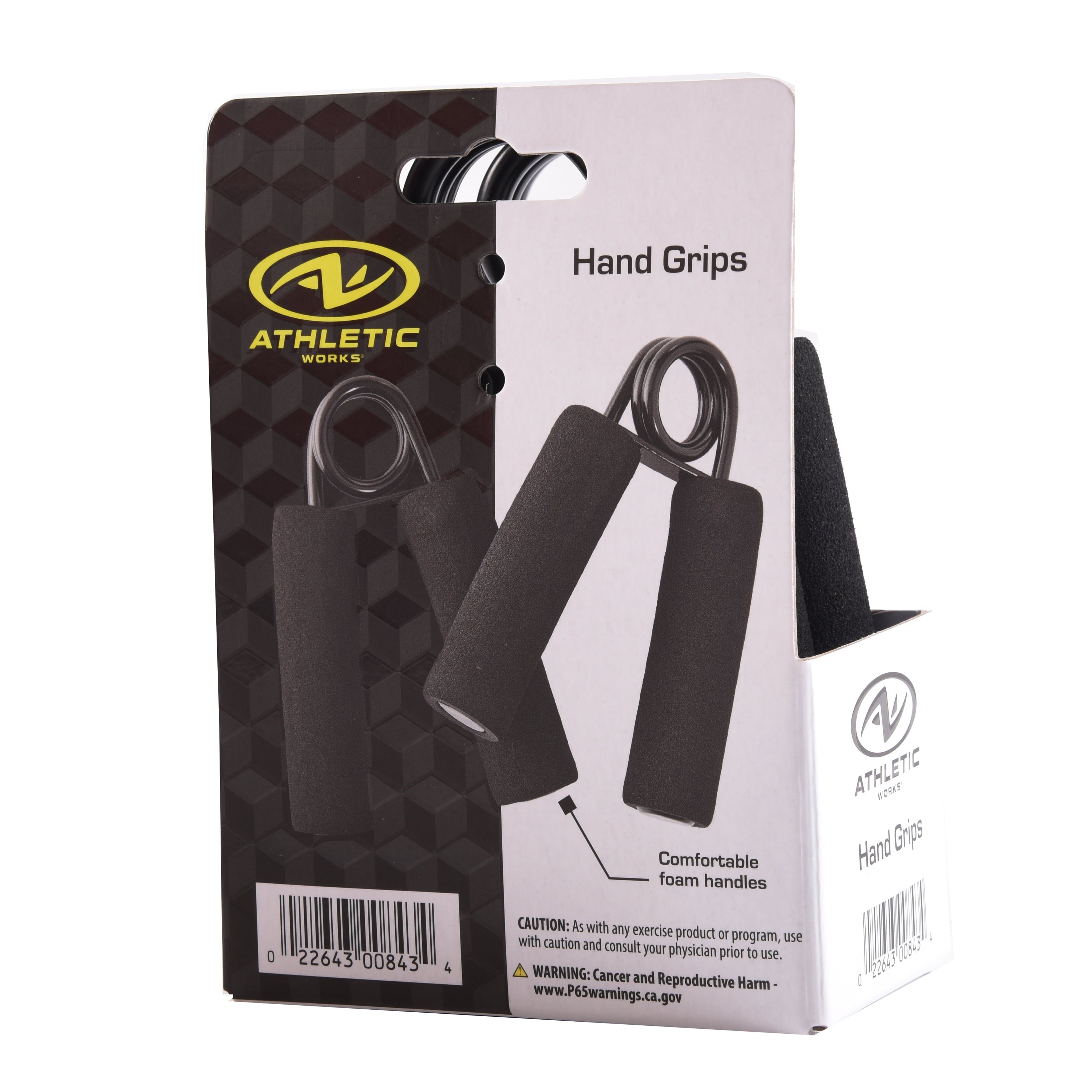 Hand Grips - 2-Pack, Black - Ergonomic Support for Strength Training and Grip Enhancement