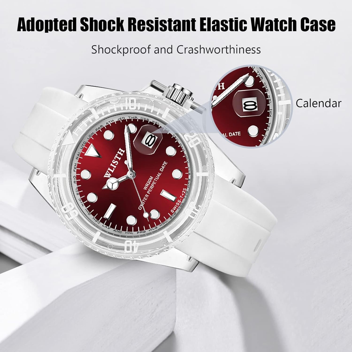 Waterproof Analog Quartz Women's Watch: Fashionable Sport Timepiece with Silicone Strap