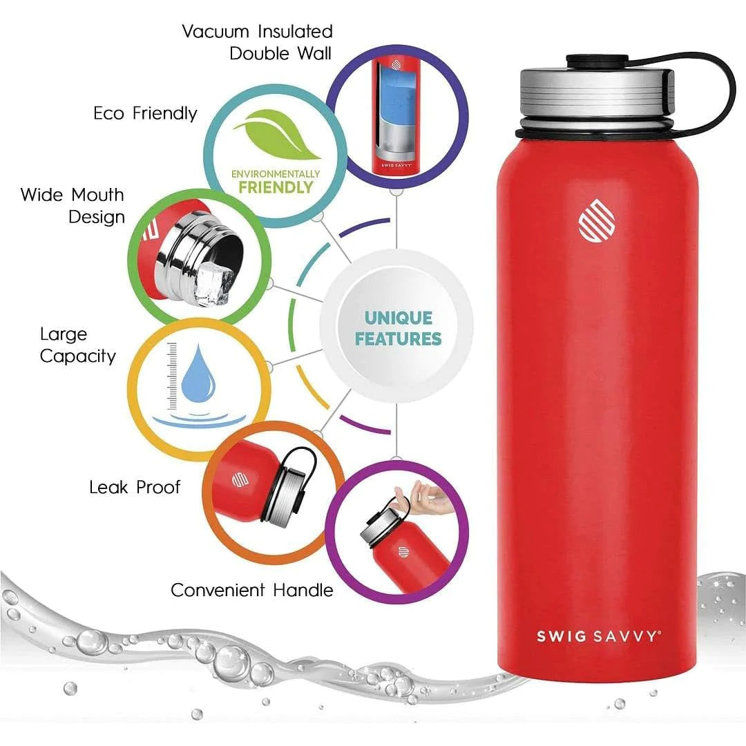 32oz Premium Stainless Steel Sports Water Bottle with Insulation